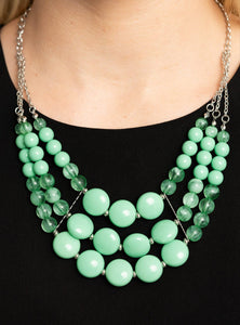 Flirtatiously Fruity Green Necklace and Earrings
