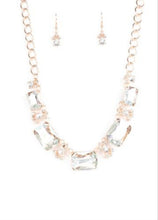 Load image into Gallery viewer, &quot;Flawlessly Famous&quot; and Multicolor Bling Necklace and Earrings.
