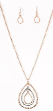Load image into Gallery viewer, Going for Grit Rose Gold Necklace and Earrings
