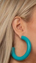 Load image into Gallery viewer, I WOOD Walk 500 Miles Blue Earrings
