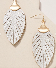 Load image into Gallery viewer, Leaf it Up Leather Earrings
