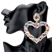 Load image into Gallery viewer, Open Hearted Heart Earrings (Assorted Colors)
