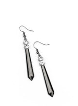 Load image into Gallery viewer, Sparkle Stream Black Earrings
