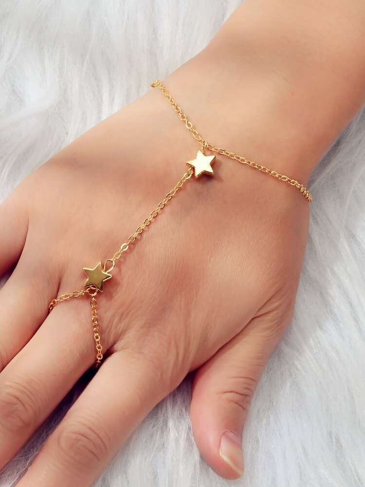 Starlette Gold Mitten (Bracelet/Ring Combination)