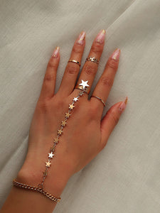 Star Bright Mitten (Bracelet/Ring Combination) and Rings