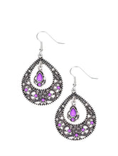 Load image into Gallery viewer, All-Girl Glow Purple Earrings
