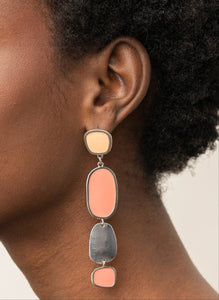 All Out Allure Orange/Coral Earrings