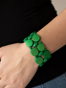 Beach Bravado Green Bracelet