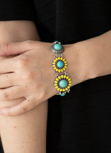 Load image into Gallery viewer, Bodaciously Badlands Turquoise and Yellow Bracelet
