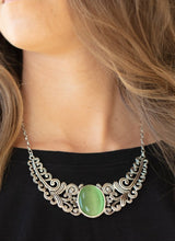 Load image into Gallery viewer, Celestial Eden Green Moonstone Necklace and Earrings
