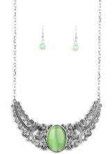 Load image into Gallery viewer, Celestial Eden Green Moonstone Necklace and Earrings
