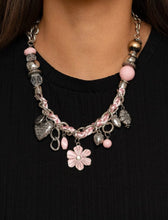 Load image into Gallery viewer, Charmed, I Am Sure Pink Necklace and Earrings
