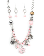 Load image into Gallery viewer, Charmed, I Am Sure Pink Necklace and Earrings
