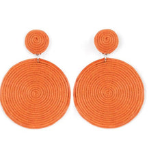 Load image into Gallery viewer, Circulate The Room Orange Earrings
