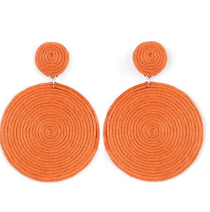 Circulate The Room Orange Earrings