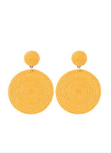 Load image into Gallery viewer, Circulate The Room Yellow Earrings
