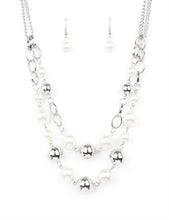 Load image into Gallery viewer, COUNTESS Your Blessings Pearl and Silver Necklace and Earrings
