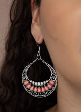 Load image into Gallery viewer, Crescent Couture Orange/Coral Earrings
