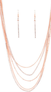 Dangerously Demure Copper Necklace and Earrings