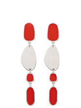 Load image into Gallery viewer, Deco By Design Red Earrings
