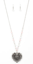Load image into Gallery viewer, &quot;Doting Devotion&quot; Pink Heart Necklace and Earrings
