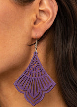 Load image into Gallery viewer, Eastern Escape Purple Earrings
