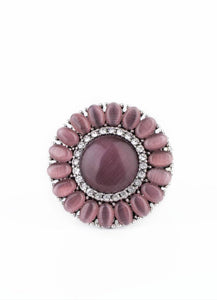 Elegantly Eden Purple Cat's Eye Ring