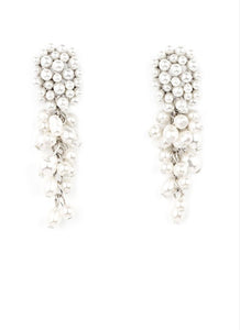Fabulously Flattering White Pearl Earrings