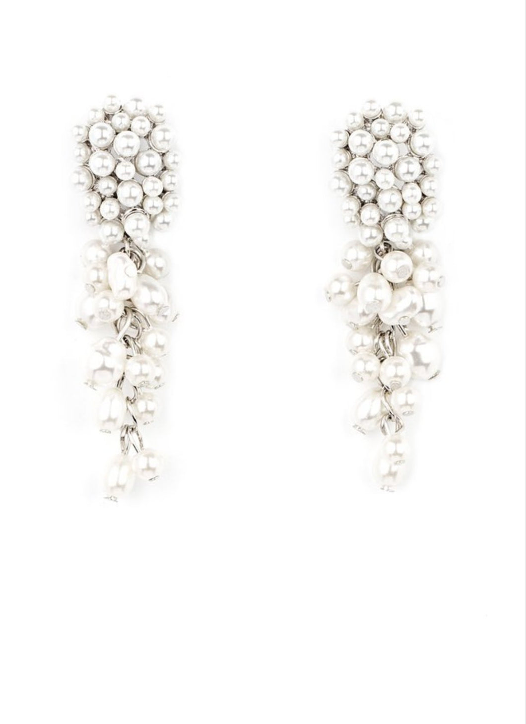 Fabulously Flattering White Pearl Earrings
