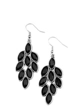 Load image into Gallery viewer, Flamboyant Foliage Black Earrings
