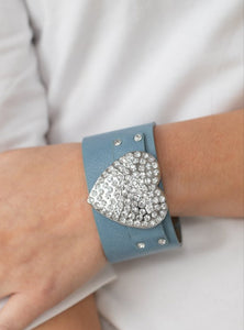 "Heart Flirt" Blue Bracelet
