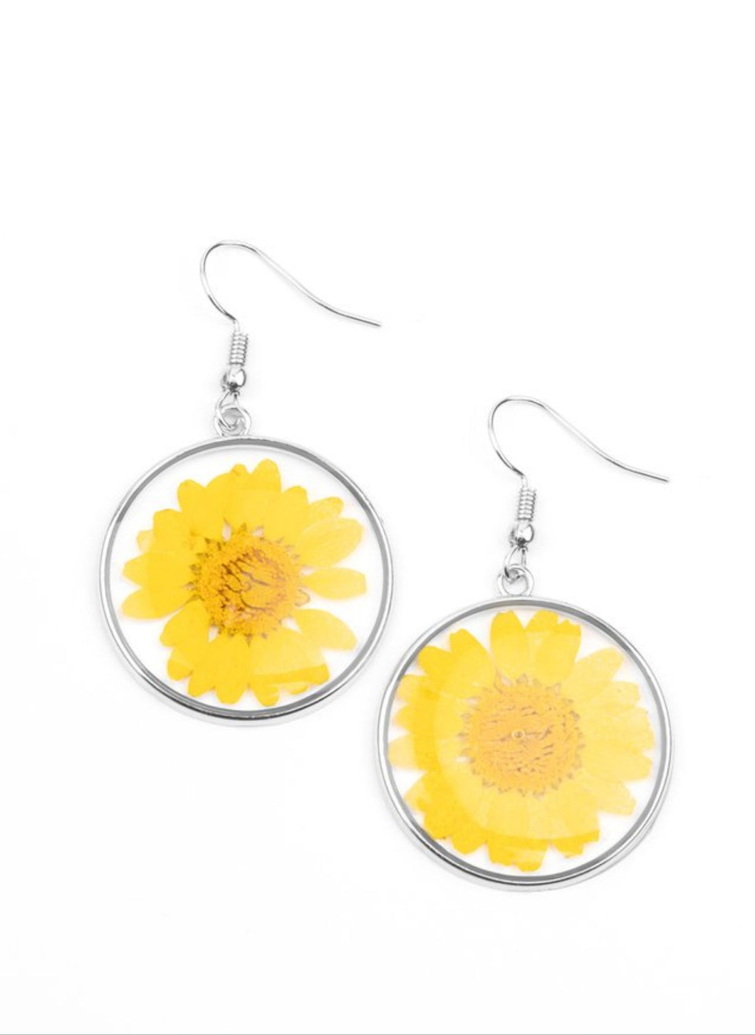 Forever Florals Yellow Earrings