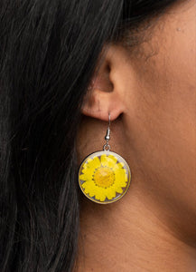 Forever Florals Yellow Earrings