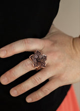 Load image into Gallery viewer, Full Bloom Fancy Copper Flower Ring
