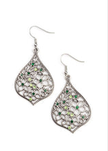 Load image into Gallery viewer, Full Out Florals Green Earrings
