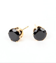 Load image into Gallery viewer, Modest Motivation Black and Gold Earrings

