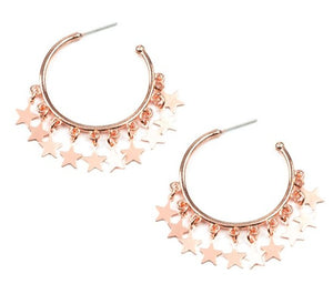 Happy Independence Day Copper Earrings