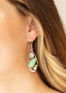 Harmonious Harbors Green Earrings