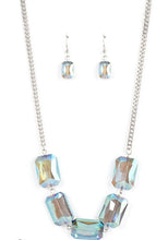 Load image into Gallery viewer, Heard It On The HEIR-Waves Blue Necklace and Earrings
