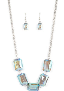 Heard It On The HEIR-Waves Blue Necklace and Earrings