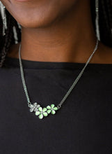 Load image into Gallery viewer, Hibiscus Haciendas Green Necklace and Earrings

