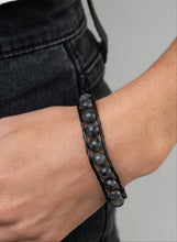 Load image into Gallery viewer, Homespun Stones Black Bracelet

