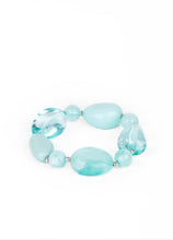 Load image into Gallery viewer, I Need a STAYCATION Blue Bracelet
