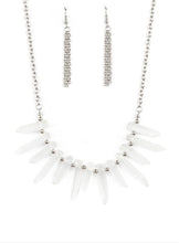 Load image into Gallery viewer, Ice Age Intensity White Necklace and Earrings
