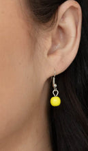 Load image into Gallery viewer, Icy Intimidation Yellow Necklace and Earrings
