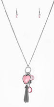 Load image into Gallery viewer, Haute Heartbreaker Pink Necklace and Earrings
