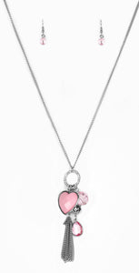 Haute Heartbreaker Pink Necklace and Earrings