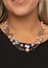 Load image into Gallery viewer, &quot;Fluent In Affluence&quot; Pink Necklace and Earrings
