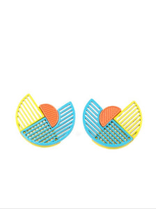 It's Just an Expression Blue Multicolor Earrings