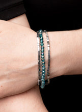 Load image into Gallery viewer, Just a Spritz Blue Stretchy Bracelet
